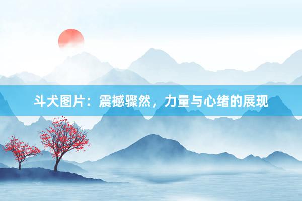 斗犬图片：震撼骤然，力量与心绪的展现